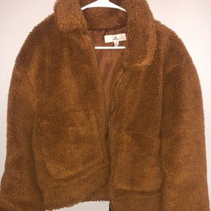 Brown teddy jacket